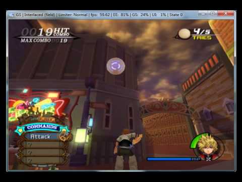 Kingdom Hearts 2 on PCSX2 0.9.7 - Playstation 2 Emulator - YouTube