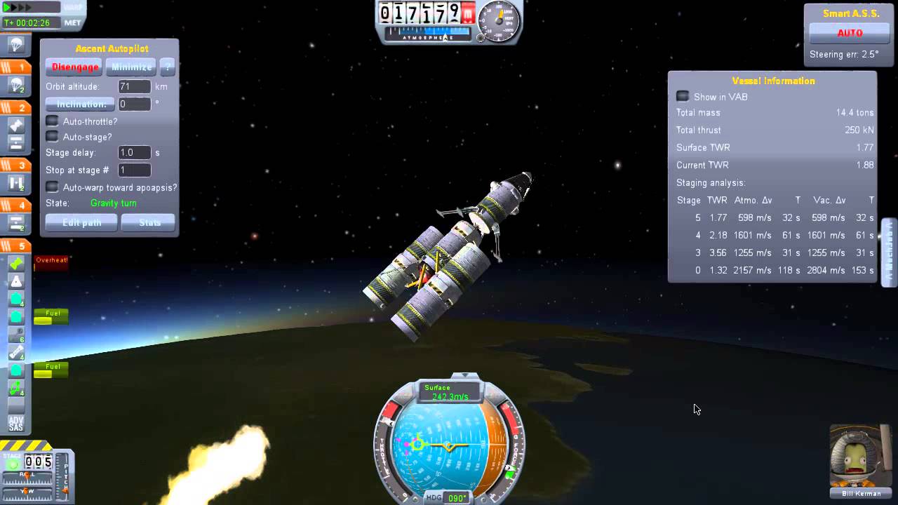 Kerbal Space Program - 18.8 ton ship to Duna and back - YouTube