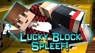 Minecraft: Lucky Block Spleef! Modded Mini-Game w/Mitch & Friends!