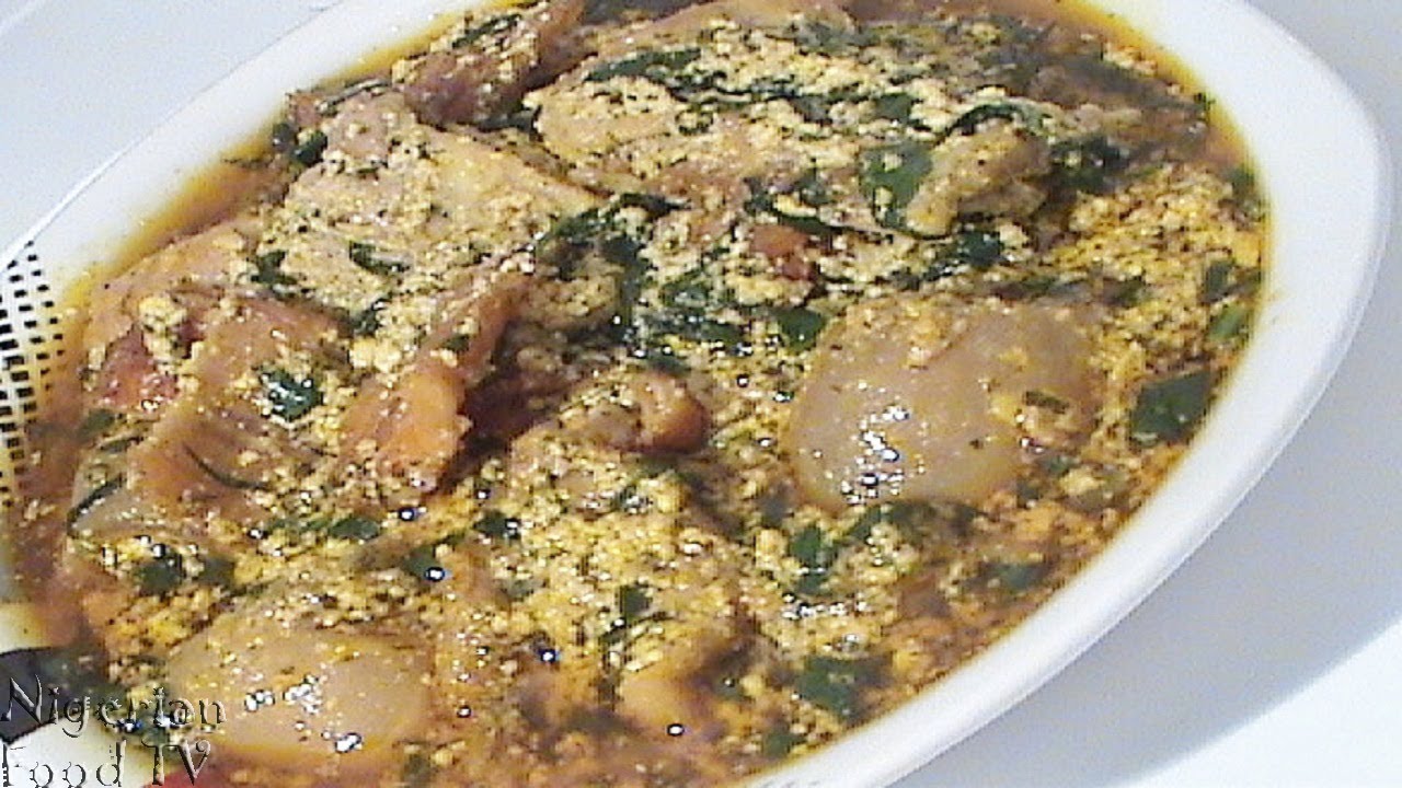 How to Cook Okazi Soup / Ukazi Soup (Igbo style Afang Soup) Nigerian