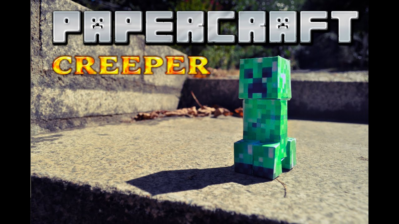 PAPERCRAFT working de minecraft  hacer creeper YouTube papercraft Como PAPEL!  piston  un