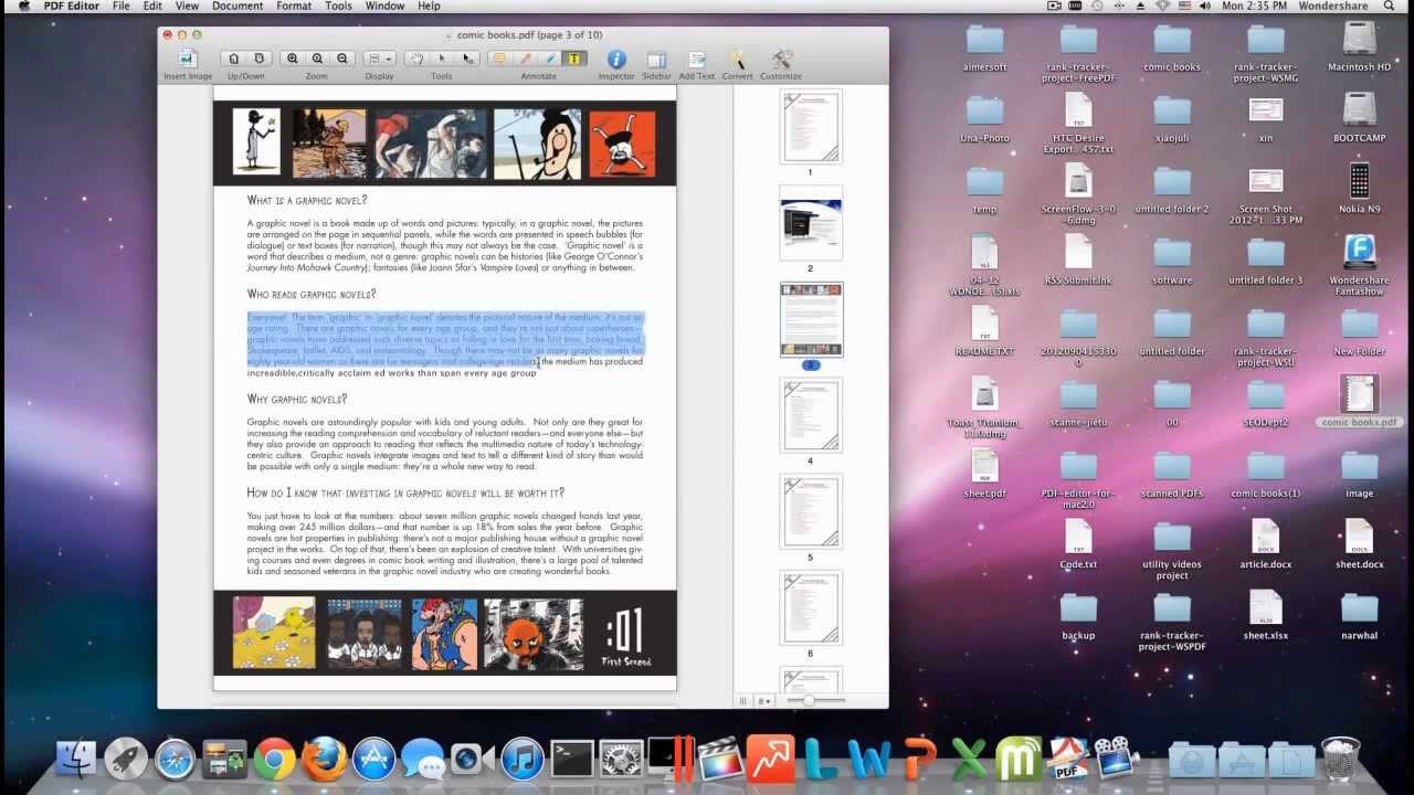 Como Editar Texto PDF no Mac OS X Mountain Lion - YouTube