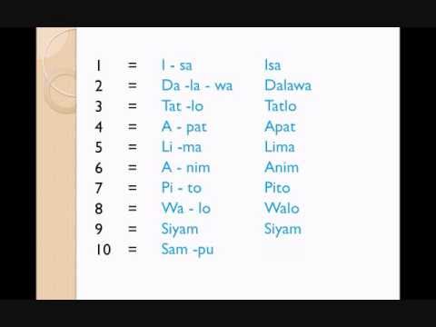 (Tagalog) S005 Numbers & Colors - YouTube