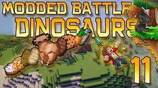 Minecraft: Modded Dinosaur Survival Let's Play w/Mitch! Ep. 11 - How To Feed Your Dinosaurs!