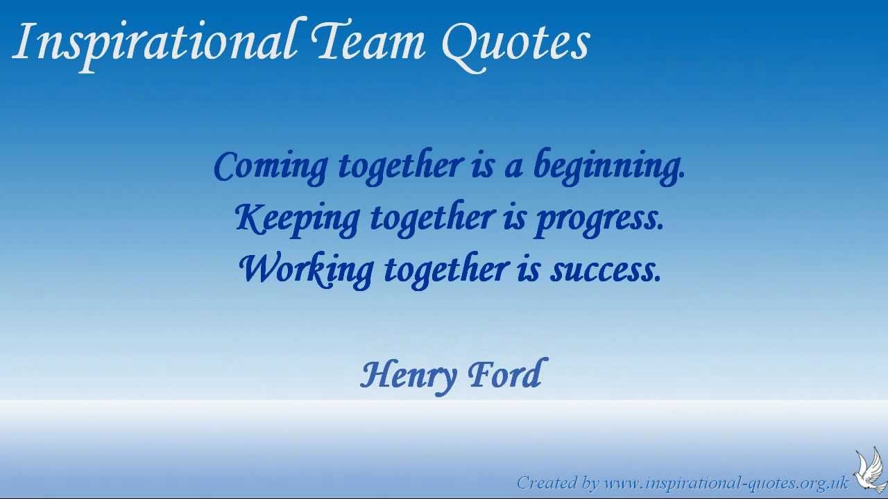 Inspirational Team Quotes - YouTube