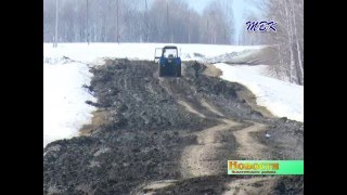 Дорогу в деревню Елбаши разбили большегрузы
