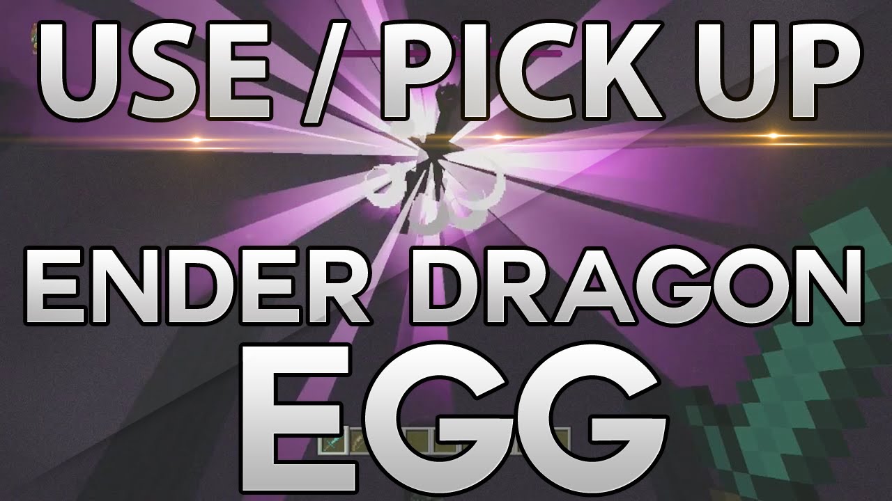 How to Use + Pick Up an Ender Dragon Egg Minecraft Xbox 360 Edition