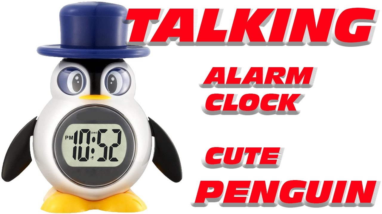 Penguin Digital Talking Alarm Clock blind aid novelty clock YouTube