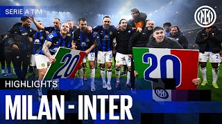 CHAMPIONS OF ITALY 🇮🇹⭐⭐?? | MILAN 1-2 INTER | HIGHLIGHTS | SERIE A 23/2⚫🔵🇬🇧?????