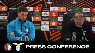 Feyenoord-Lazio | Mister Maurizio Sarri e Mattia Zaccagni in conferenza stampa