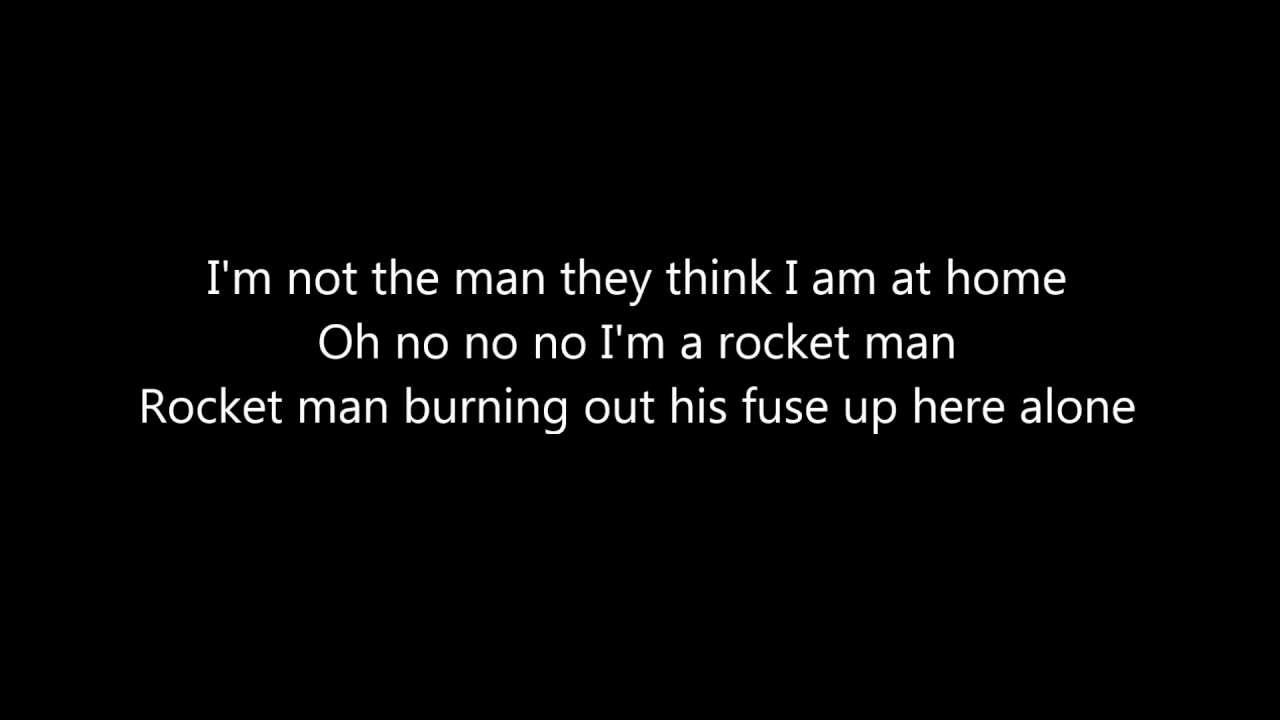 rocket man lyrics elton john