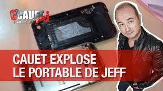 Cauet explose le portable de Jeff avec une fusée à eau !  - C'Cauet sur NRJ