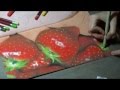 créer des fraises au pastel sec ( version accélérer )