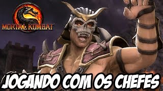 Mortal Kombat 9 - JOGANDO COM OS CHEFES, SHAO KAHN APELÃO!