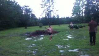 Redneck Ice chest lid surfing