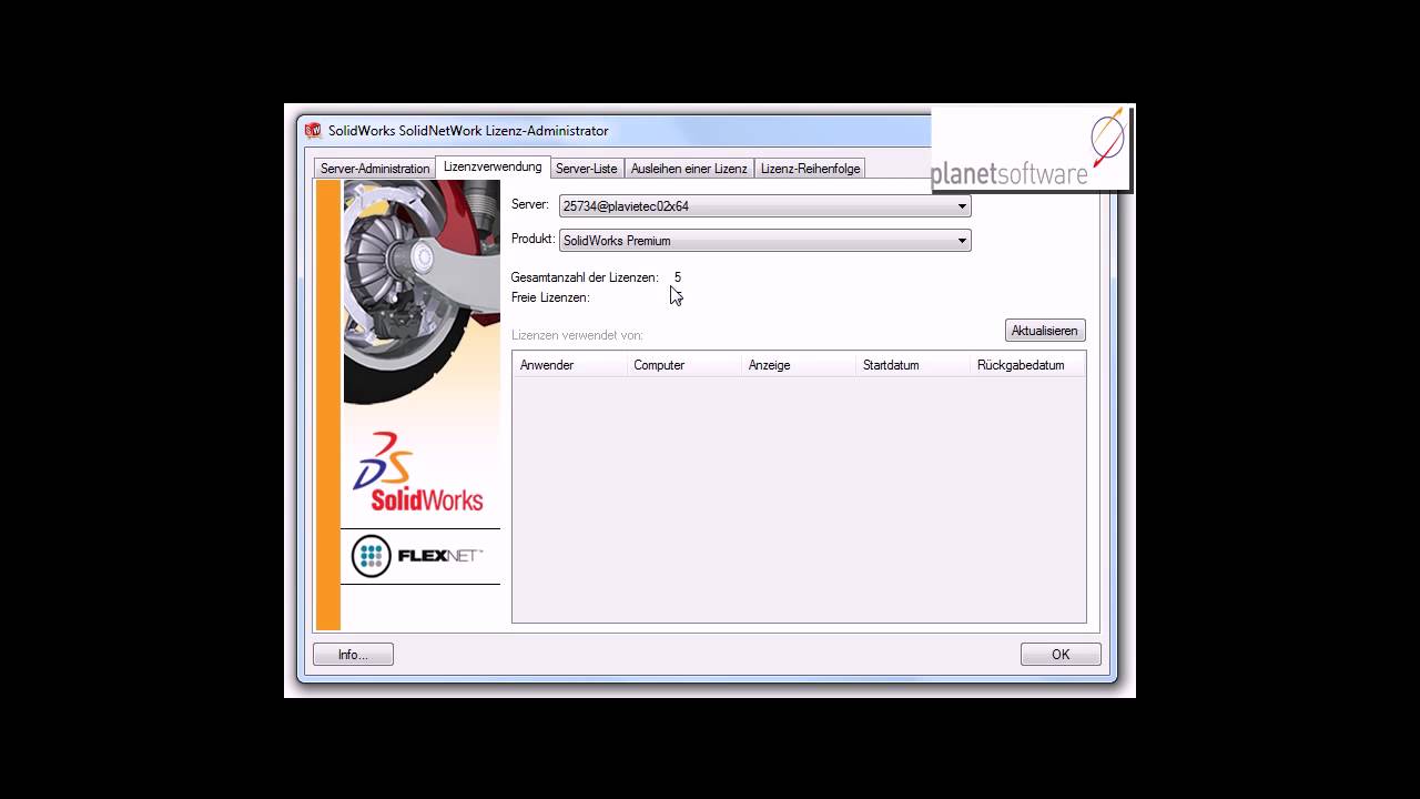 solidworks SolidNetWork License manager 2010 - YouTube