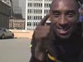 Kobe jumps over a speeding car (Aston Martin)