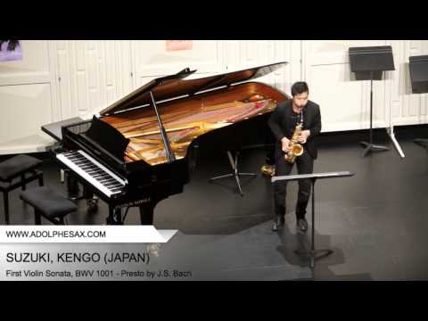 Dinant 2014 - SUZUKI, KENGO (First Violin Sonata, BWV 1001 - Presto by J.S. Bach)