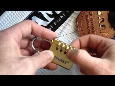 how do you open a brinks lock if you forgot the combination