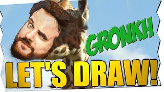 GIRAFFEN GRONKH! - Let's Draw