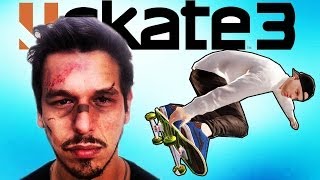 COMO QUEBRAR A CARA DE SKATE - Skate 3 Momentos Engraçados