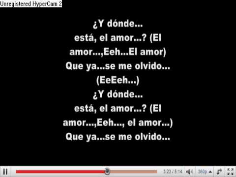 DONDE ESTA EL AMOR LETRA donde esta el amor letra: