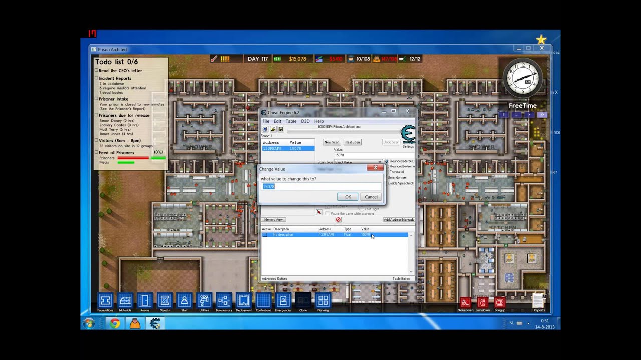 how to spawn money in prison architect