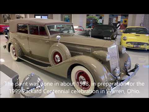 video 1936 Packard Twelve Convertible Sedan with Division