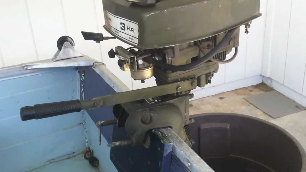 1970 Sears 3 HP outboard motor test YouTube