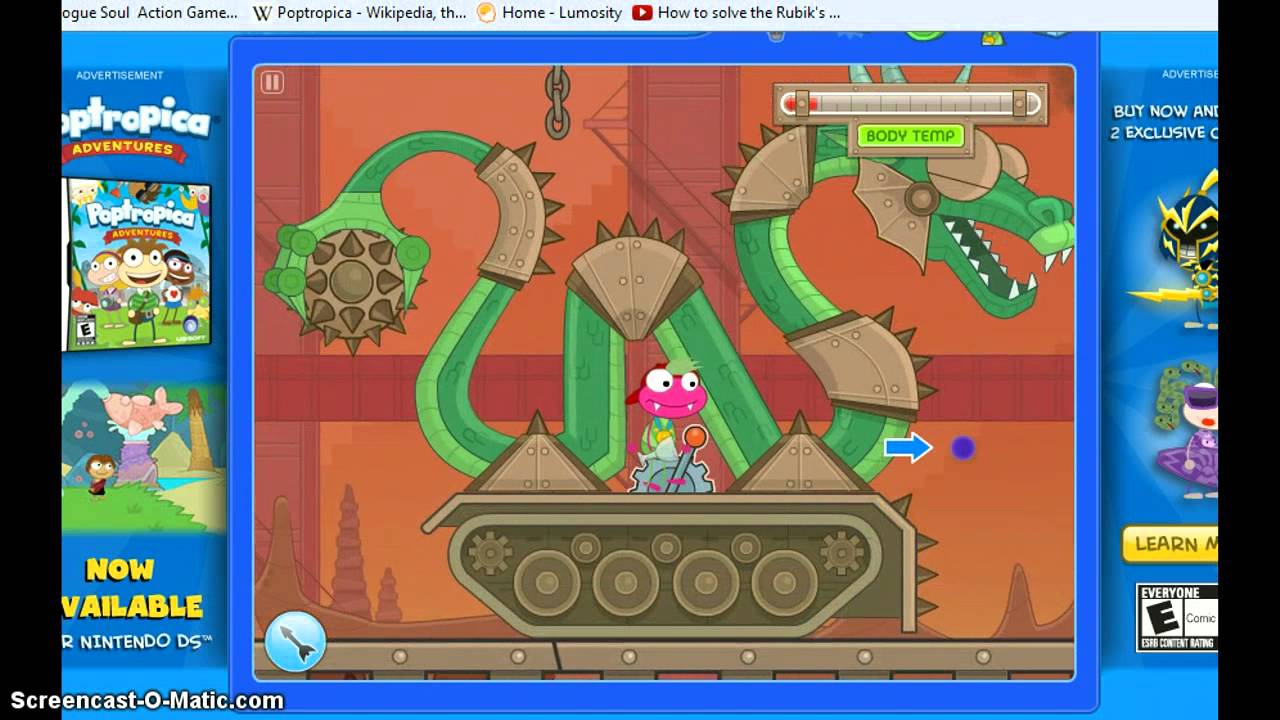 Poptropica walkthrough: astro knights part:3 - YouTube