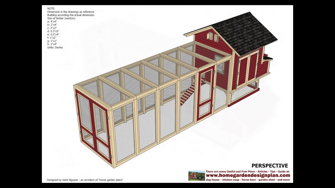 L102 - Chicken coop plans free - How to build a chicken coop - YouTube