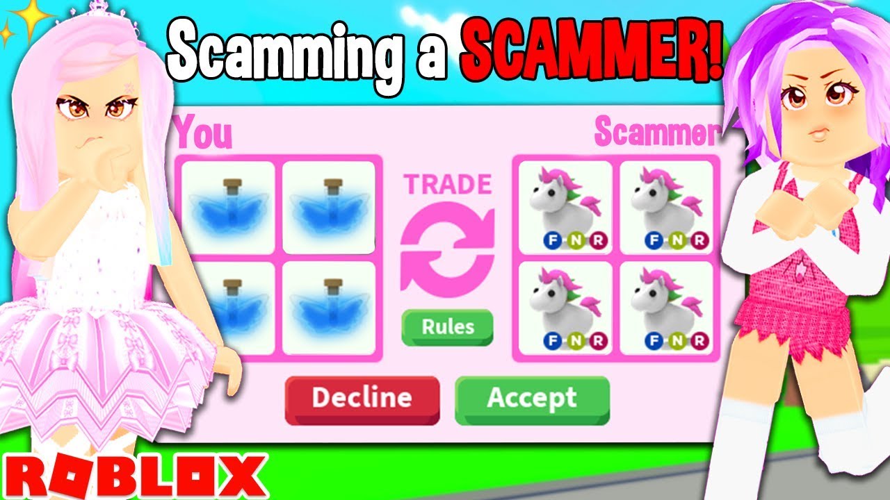 Someone tried to scam me ROBLOX adopt me - YouTube