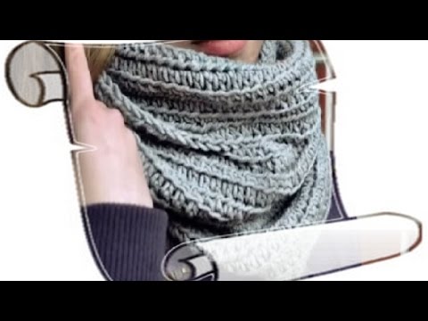 Как связать крючком простой снуд для начинающих Как связать крючком простой снуд для начинающих