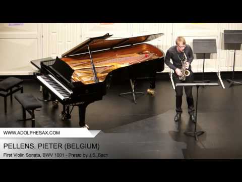 Dinant2014 PELLENS Pieter First Violin Sonata, BWV 1001 Presto by J S Bach