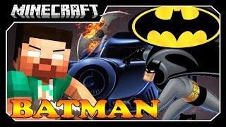 BATMAN NO MINECRAFT!! Batman Mod Showcase!