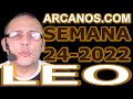 Video Horscopo Semanal LEO  del 5 al 11 Junio 2022 (Semana 2022-24) (Lectura del Tarot)