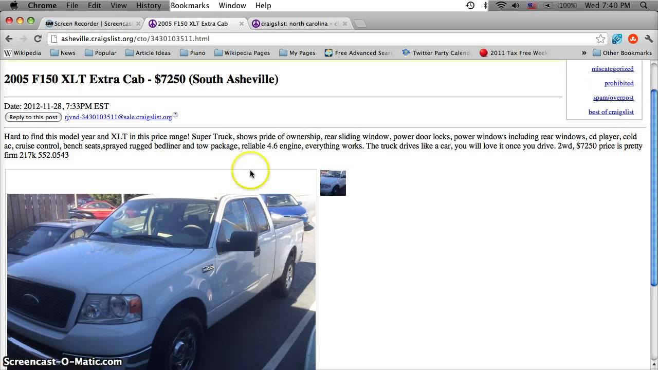 Craigslist Asheville NC Used Cars for Sale by Owner ...