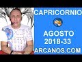 Video Horscopo Semanal CAPRICORNIO  del 12 al 18 Agosto 2018 (Semana 2018-33) (Lectura del Tarot)