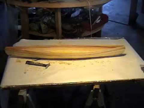 wood strip canoe kits - YouTube