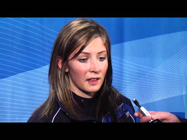 2012 Ford World Women's Curling Championship Draw 10 Media Scrum