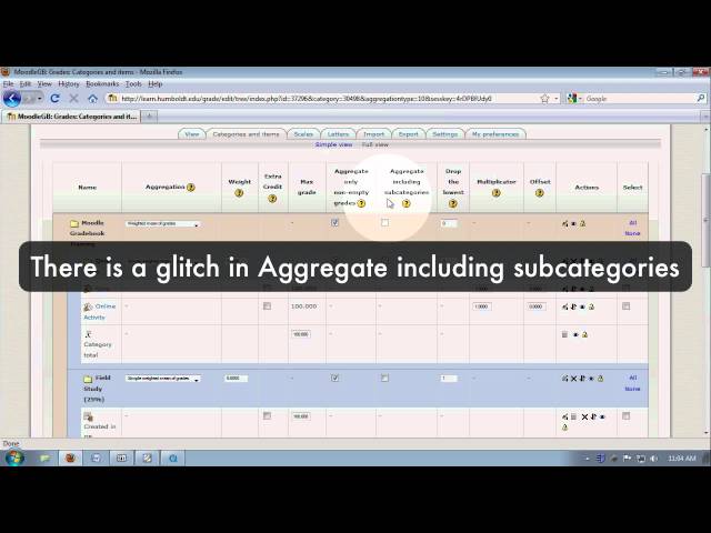 Moodle Gradebook Lesson 2