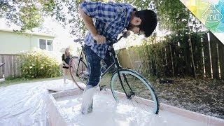 Biking Across a Pool of Cornstarch - Hard Science