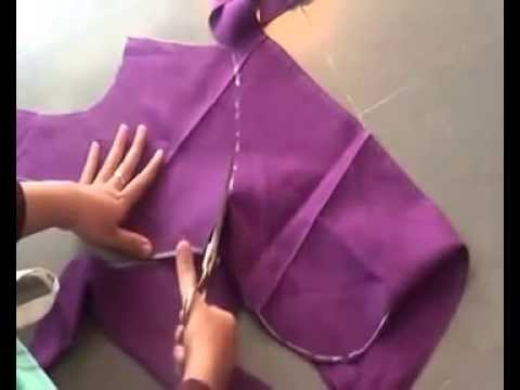 10 years girl blouse cutting