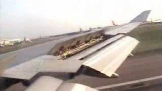 British Airways 747 landing at Heathrow Airport