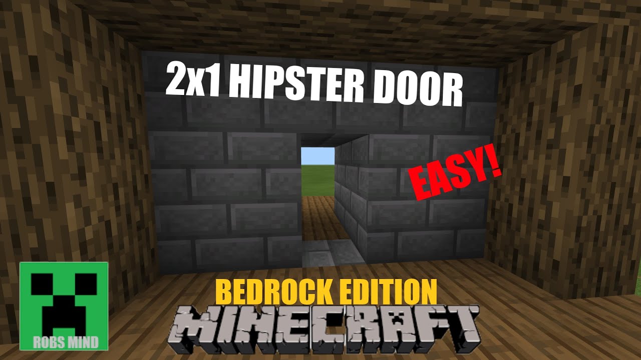 Minecraft Bedrock Half Jeb Door Hidden Input Xbox Video