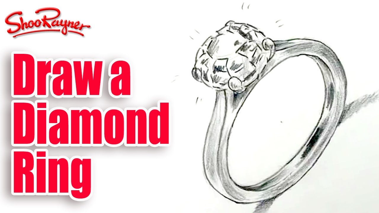 How to draw a diamond ring - Spoken Tutorial - YouTube