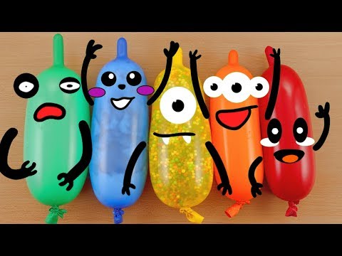 Making Slime With Funny Balloons Cute #Doodles #2 | RELAXING SATISFYING #SLIME
