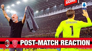 Pioli and Tătărușanu post-match reactions | Hellas Verona v AC Milan