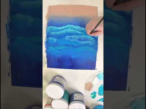 Painting a beach scene