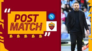 “Rimessa in piedi con grande orgoglio e grande cuore” | DANIELE DE ROSSI AL TERMINE DI NAPOLI-ROMA